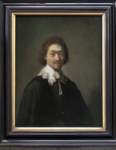 Maurits Huygens, sekretarz stanu w Lahaye (Holandia). Obraz Harmensz van Rijn Rembrandt (1606-1669), olej na drewnie autorstwa Rembrandt van Rijn