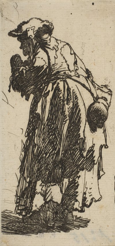 Stara Żebraczka z tykwą, ca. 1629., ca. 1629. autorstwa Rembrandt van Rijn
