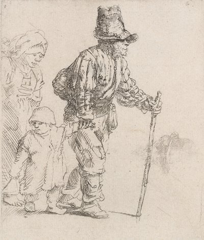 Chłopska rodzina na włóczędze, ok. 1930 r. 1652. autorstwa Rembrandt van Rijn