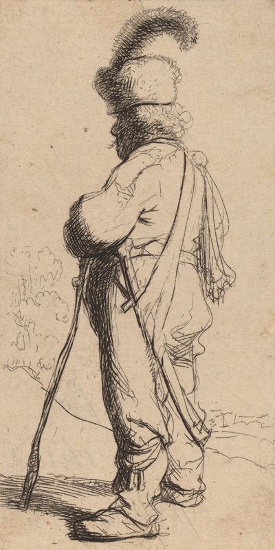 Polak wsparty na patyku, ok. 1930 r. 1632. autorstwa Rembrandt van Rijn