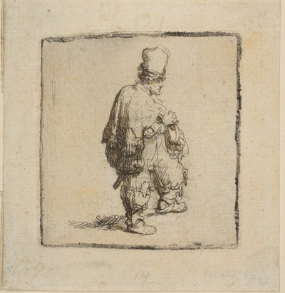 Polak stojący z założonymi rękami, 1630-40. autorstwa Rembrandt van Rijn