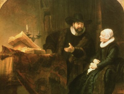 Portret Korneliusza Anslo i jego żony, 1641 autorstwa Rembrandt van Rijn