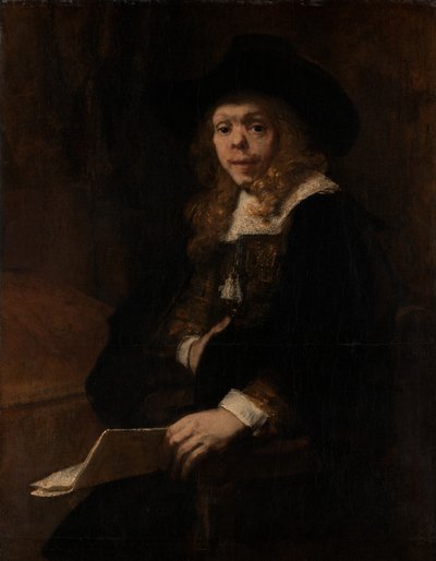 Portret Gerarda de Lairesse, 1665-67. autorstwa Rembrandt van Rijn