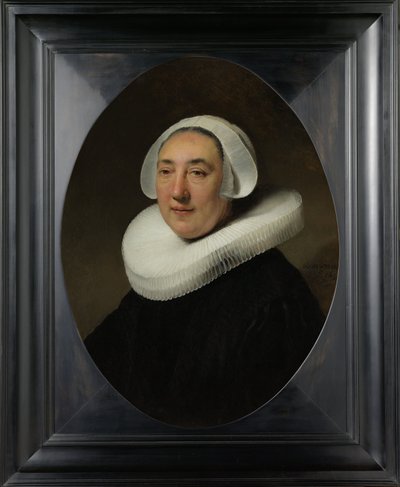 Portret Haesje Jacobsdr van Cleyburg, 1634 autorstwa Rembrandt van Rijn