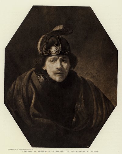 Sam portret Rembrandta, w Galerii w Cassel autorstwa Rembrandt van Rijn