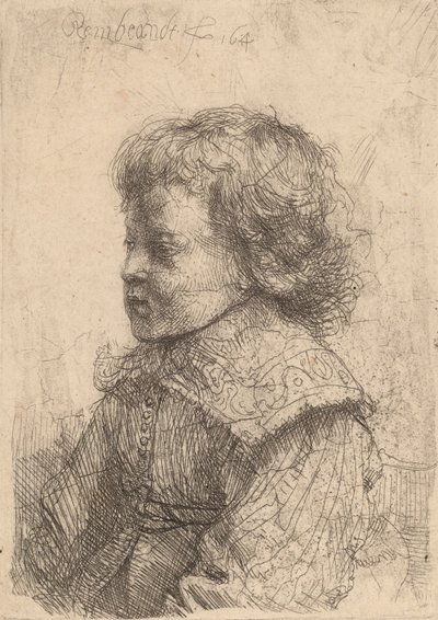 Portret chłopca z profilu, 1641. autorstwa Rembrandt van Rijn