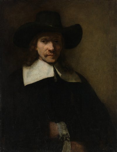 Portret mężczyzny, ca. 1655-60. autorstwa Rembrandt van Rijn