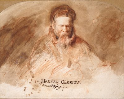 Portret ojca starca Rembrandta, 1625-1630. autorstwa Rembrandt van Rijn
