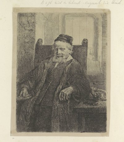 Portret van de goudsmida Jana Lutma Kolekcja osiemdziesięciu pięciu oryginalnych grafik (tytuł serii) autorstwa Rembrandt van Rijn