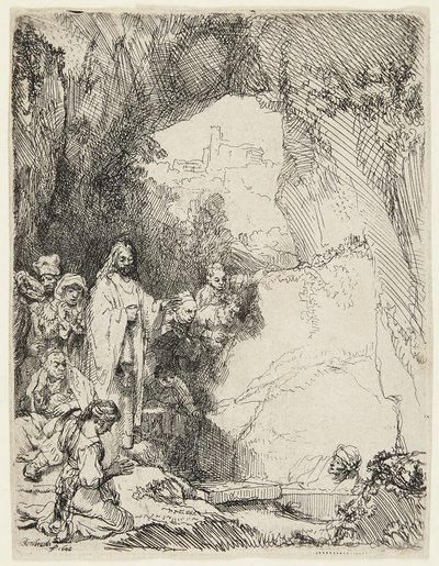 Wskrzeszenie Łazarza autorstwa Rembrandt van Rijn