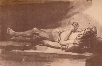 Rembrandt - Studium modelu leżącego, 1903 autorstwa Rembrandt van Rijn