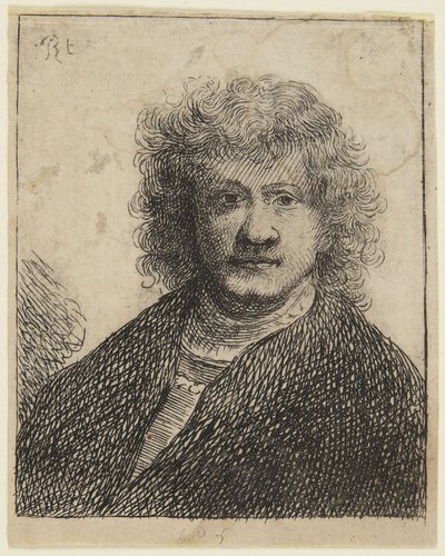 Rembrandt z szerokim nosem autorstwa Rembrandt van Rijn