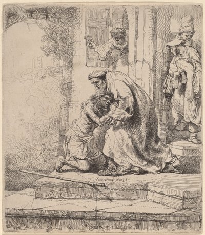 Powrót syna marnotrawnego autorstwa Rembrandt van Rijn