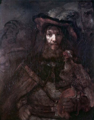 Jeździec z sokołem autorstwa Rembrandt van Rijn