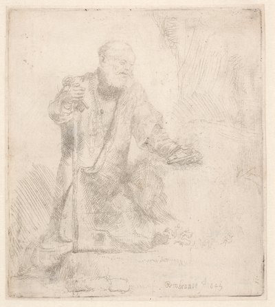 Św. Piotr w pokucie autorstwa Rembrandt van Rijn