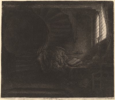 Święty Hieronim w Ciemnej Komnacie autorstwa Rembrandt van Rijn