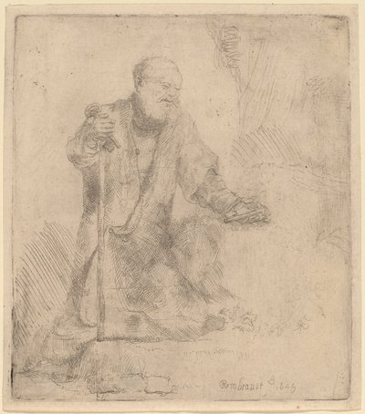 Święty Piotr w pokucie autorstwa Rembrandt van Rijn