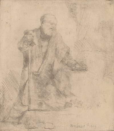 Święty Piotr w pokucie, 1645. autorstwa Rembrandt van Rijn