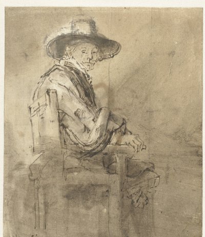 Siedzący syndyk: Jacob van Loon Syndyk Gildii Draperów, Jacob van Loon, Siedzący autorstwa Rembrandt van Rijn