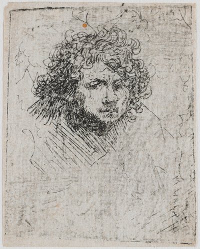 Autoportret, ok. 1626-1629. autorstwa Rembrandt van Rijn
