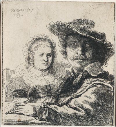 Autoportret z Saskią autorstwa Rembrandt van Rijn