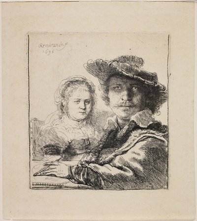 Autoportret z Saskią autorstwa Rembrandt van Rijn