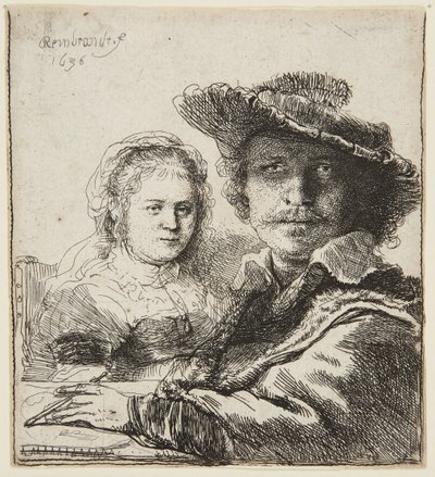 Autoportret z Saskią autorstwa Rembrandt van Rijn