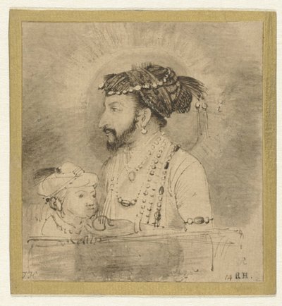 Szah Dżahan i jego syn autorstwa Rembrandt van Rijn