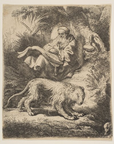 Św. Hieronima czytanie, 1634. autorstwa Rembrandt van Rijn