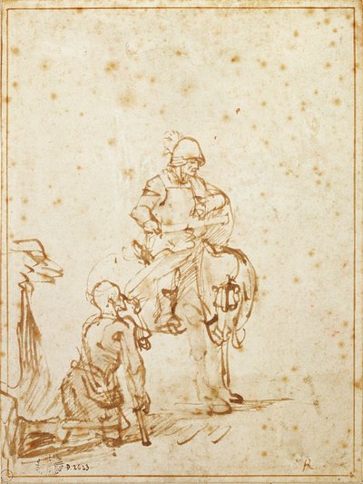 Święty Marcin i żebrak autorstwa Rembrandt van Rijn