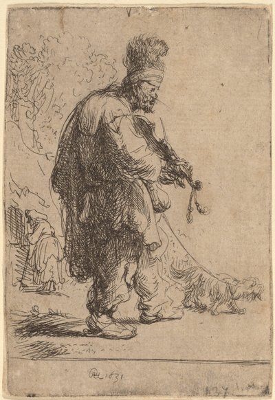 Ślepy Skrzypek autorstwa Rembrandt van Rijn