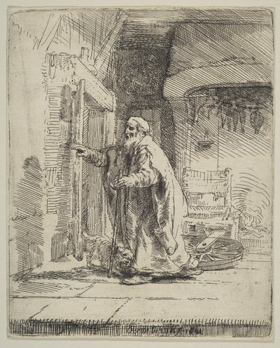 Ślepota Tobiasza, 1651. autorstwa Rembrandt van Rijn