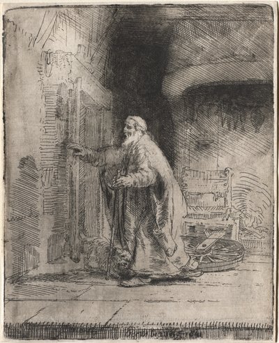Ślepota Tobiasza: duży obraz autorstwa Rembrandt van Rijn