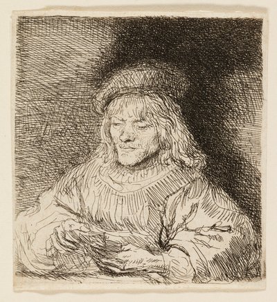 Gracz w karty autorstwa Rembrandt van Rijn