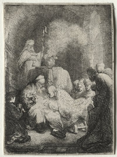 Obrzezanie: mały talerz autorstwa Rembrandt van Rijn
