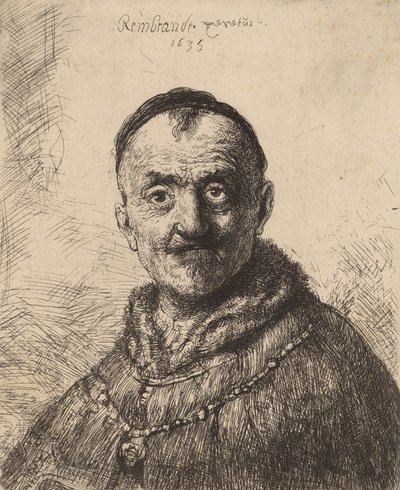 Pierwsza głowa orientalna, 1635. autorstwa Rembrandt van Rijn