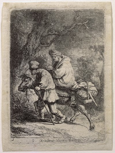 Ucieczka do Egiptu autorstwa Rembrandt van Rijn