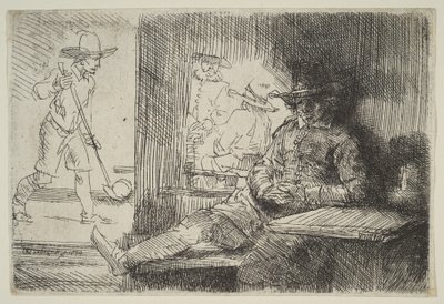 Golfista, 1654. autorstwa Rembrandt van Rijn