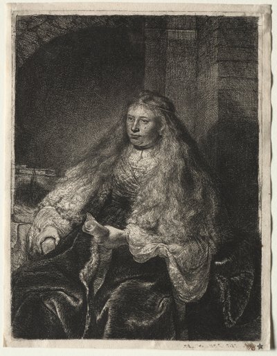 Wielka żydowska oblubienica, 1634. autorstwa Rembrandt van Rijn