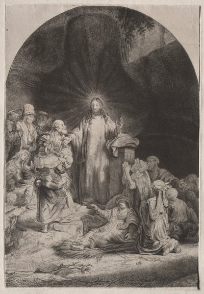 Nadruk Stu Guldenów autorstwa Rembrandt van Rijn
