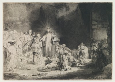 Nadruk Stu Guldenów autorstwa Rembrandt van Rijn