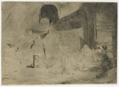 Nadruk Stu Guldenów autorstwa Rembrandt van Rijn
