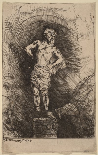 Wizja, którą ujrzał Nabuchodonozor autorstwa Rembrandt van Rijn