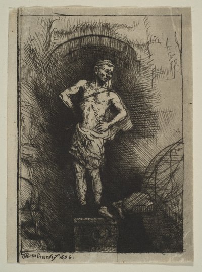 Obraz widziany przez Nabuchodonozora, 1655. autorstwa Rembrandt van Rijn