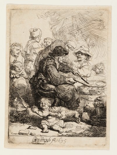 Naleśnikowa kobieta autorstwa Rembrandt van Rijn
