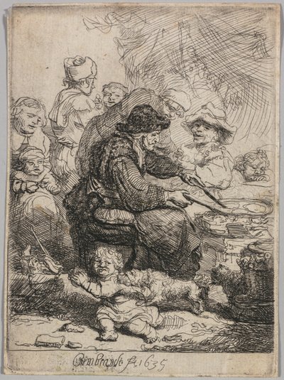Kobieta od naleśników autorstwa Rembrandt van Rijn