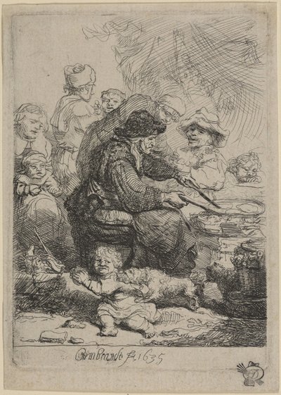 Kobieta od naleśników autorstwa Rembrandt van Rijn