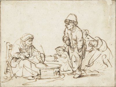 Kobieta naleśnik, ok. 1930 r. 1635. autorstwa Rembrandt van Rijn