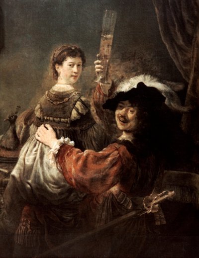 Syn marnotrawny w karczmie Rembrandt i Saskia, ok. 1635. autorstwa Rembrandt van Rijn
