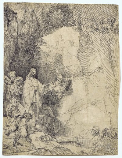Wskrzeszenie Łazarza autorstwa Rembrandt van Rijn